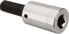 Paramount - 1/2" Drive, 5/8" Hex Bit Socket - 4" OAL, 2" Bit Length - Exact Tooling