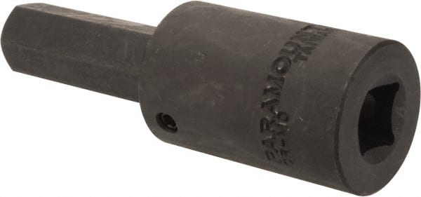 Paramount - 1/2" Drive, 16mm Impact Hex Bit Socket - 3-5/8" OAL - Exact Tooling