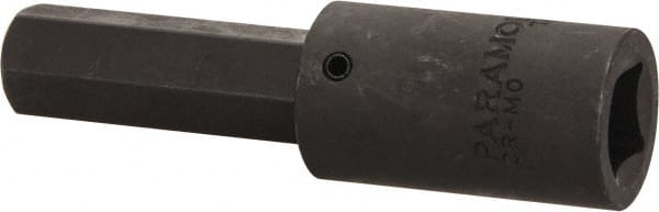 Paramount - 1/2" Drive, 15mm Impact Hex Bit Socket - 3-5/8" OAL - Exact Tooling