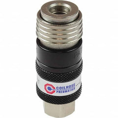 Coilhose Pneumatics - Pneumatic Hose Fittings & Couplings Type: Safety Coupler Thread Size: 0.25 - Exact Tooling