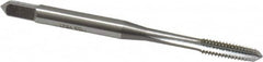 OSG - M4x0.70 Metric Coarse 6H 4 Flute Bright Finish High Speed Steel Straight Flute Standard Hand Tap - Taper, Right Hand Thread, 2-1/8" OAL, 3/4" Thread Length, D4 Limit, Oversize - Exact Tooling