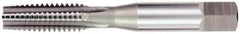 OSG - M30x3.50 Metric Coarse 6H 4 Flute Bright Finish High Speed Steel Straight Flute Standard Hand Tap - Taper, Right Hand Thread, 5-7/16" OAL, 2-9/16" Thread Length, D9 Limit, Oversize - Exact Tooling