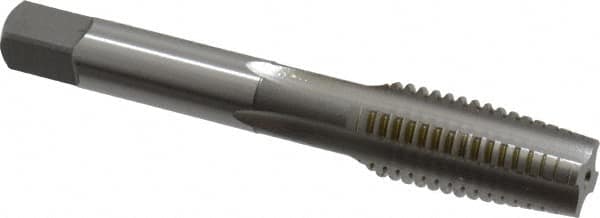 OSG - M14x2.00 Metric Coarse 6H 4 Flute Bright Finish High Speed Steel Straight Flute Standard Hand Tap - Taper, Right Hand Thread, 3-19/32" OAL, 1-21/32" Thread Length, D7 Limit, Oversize - Exact Tooling