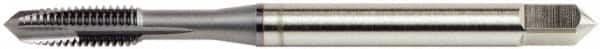 OSG - M8x1.25 Metric Coarse, 3 Flute, TiCN Finish, Vanadium High Speed Steel Spiral Point Tap - Plug Chamfer, Right Hand Thread, 3-35/64" OAL, 1-1/8" Thread Length, 0.318" Shank Diam, 6H Class of Fit, Series 11117 - Exact Tooling
