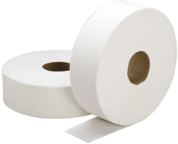Ability One - 2,000' Roll Length x 3.7" Sheet Width, Jumbo Roll Toilet Tissue - 2 Ply, White, Recycled Fiber - Exact Tooling