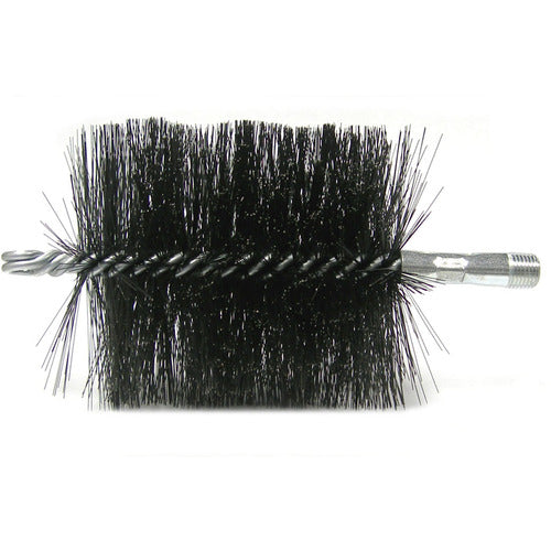 4″ Double Spiral Flue Brush, .012 Steel Fill - Exact Tooling