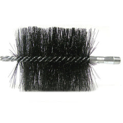 4″ Double Spiral Flue Brush, .012 Steel Fill - Exact Tooling