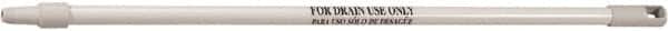 Remco - 36 x 1" Fiberglass Squeegee Handle - European Threaded Connection, White - Exact Tooling