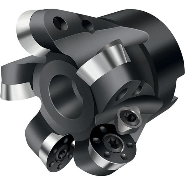 Walter - 2-1/2" Cut Diam, 0.315" Max Depth, 3/4" Arbor Hole, 5 Inserts, RD.. 1605.. Insert Style, Indexable Copy Face Mill - F2234 Cutter Style, 2" High, Through Coolant - Exact Tooling