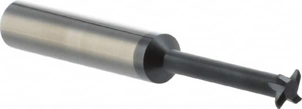 Scientific Cutting Tools - 10 TPI, Internal Single Profile Thread Mill - 1/2" Noml Diam, 0.32" Cut Diam, 3/8" Shank Diam, 4 Flute, 0.17" Neck Diam, 1.2" Neck Length, 3" OAL, AlTiN+ Finish - Exact Tooling