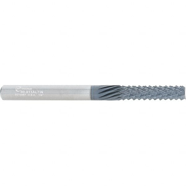 Onsrud - 1/4" Diam, 1" LOC, End Mill End, Solid Carbide Diamond Pattern Router Bit - Right Hand Cut, 3" OAL, 1/4" Shank Diam, Use on Composites - Exact Tooling