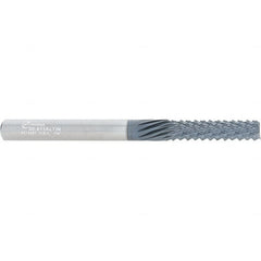 Onsrud - 1/4" Diam, 1" LOC, End Mill End, Solid Carbide Diamond Pattern Router Bit - Right Hand Cut, 3" OAL, 1/4" Shank Diam, Use on Composites - Exact Tooling