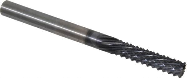 Onsrud - 1/4" Diam, 1" LOC, Burr End, Solid Carbide Diamond Pattern Router Bit - Right Hand Cut, 3" OAL, 1/4" Shank Diam, Use on Composites - Exact Tooling