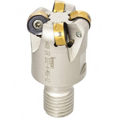 Iscar - 32mm Cutting Diam, 8.7mm Max Depth of Cut, Modular Connection Indexable Copy End Mill - 4 Inserts, H400 RNHU 1205 Insert, H400, ER-M Toolholder, Through Coolant - Exact Tooling