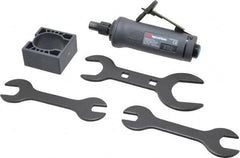 Ingersoll-Rand - 1/4" Collet, Straight Handle, Angle Air Die Grinder - 25,000 RPM, Dual Capable Exhaust, 20 CFM, 0.4 hp, 1/4 NPT - Exact Tooling