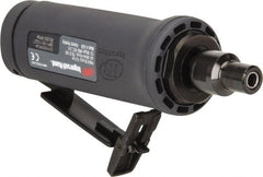 Ingersoll-Rand - 1/4" Collet, Straight Handle, Angle Air Die Grinder - 35,000 RPM, Dual Capable Exhaust, 25 CFM, 0.4 hp, 1/4 NPT - Exact Tooling
