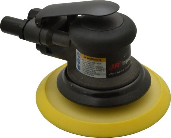 Ingersoll-Rand - 12,000 OPM, 15.8 CFM Air Consumption, Palm Air Orbital Sander - Round Pad, 1/4 NPT Inlet - Exact Tooling