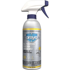 Sprayon - 14 oz Trigger Spray Can Silicone Lubricant - Clear, -50°F to 375°F - Exact Tooling