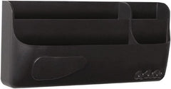 MasterVision - 4 Compartment, 4.33 Inch Wide x 9.45 Inch Deep x 2.17 Inch High, Marker Tray - Plastic, Black - Exact Tooling