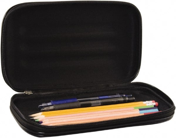 Innovative Storage Designs - 1 Compartment, 2 Inch Wide x 8-3/4 Inch Deep x 5-1/4 Inch High, Pencil Holder - Fabric, Black - Exact Tooling