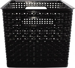 ADVANTUS - 1 Compartment, 13-7/8 Inch Wide x 10-3/4 Inch Deep x 8-3/4 Inch High, File Storage Box - Plastic, Black - Exact Tooling