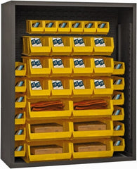 Durham - 4 Shelves, 3,400 Lb Capacity, Closed Shelving System - 48" Wide x 18" Deep x 72" High, Gray - Exact Tooling