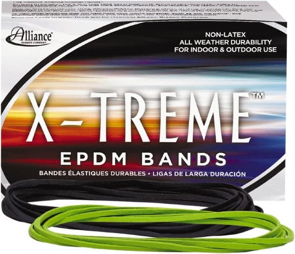 Alliance - 7" Circumference, 1/8" Wide, Light-Duty Band Rubber Band Strapping - 175 Pieces - Exact Tooling