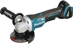 Makita - 4-1/2" Wheel Diam, 8,500 RPM, Cordless Cutoff & Cutoff-Grinder Tool - Straight Handle - Exact Tooling