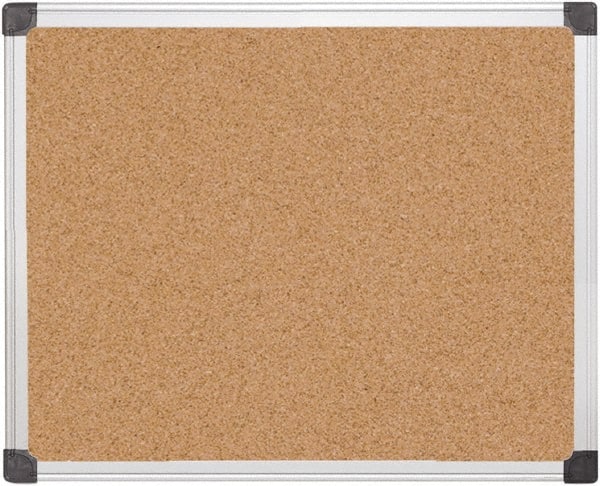 MasterVision - 24" Wide x 36" High Open Cork Bulletin Board - Natural (Color) - Exact Tooling