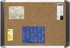 MasterVision - 36" Wide x 24" High Open Cork Bulletin Board - Tan - Exact Tooling