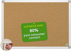 MasterVision - 48" Wide x 36" High Open Cork Bulletin Board - Natural (Color) - Exact Tooling
