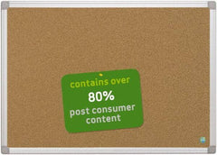 MasterVision - 36" Wide x 24" High Open Cork Bulletin Board - Natural (Color) - Exact Tooling