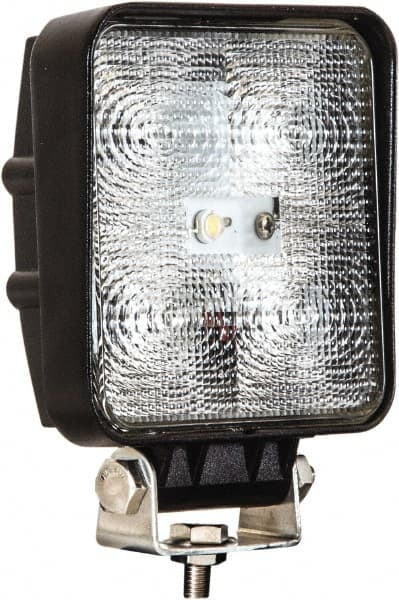 Buyers Products - 12 to 24 Volt, Clear Flood Beam Light - 1.2 Amps, 1,050 Lumens, 5 LED Lamp - Exact Tooling
