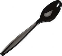 Dixie - Plastic Cutlery, Heavyweight Teaspoons - Black - Exact Tooling