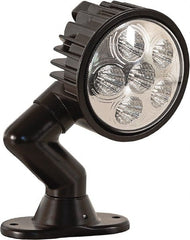 Buyers Products - 12 to 24 Volt, Clear LED Spotlight - 1.5 Amps, 1,350 Lumens, 6 LED Lamp - Exact Tooling