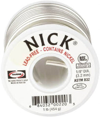 Lincoln Electric - Solder Type: Lead-Free Solder Diameter (Inch): 1/8 - Exact Tooling