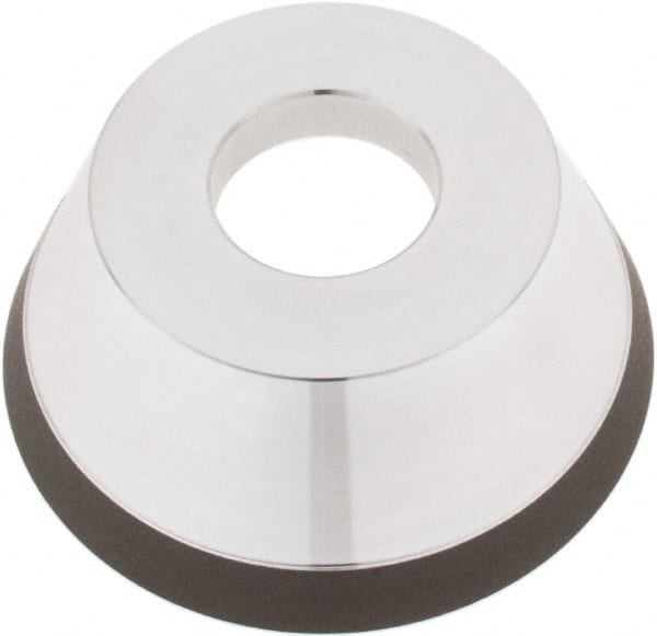 Tru-Maxx - 95mm Diam, 1-1/4" Hole Size, 1" Overall Thickness, 220 Grit, Type 11V9, Tool & Cutter Grinding Wheel - Very Fine Grade, Diamond - Exact Tooling