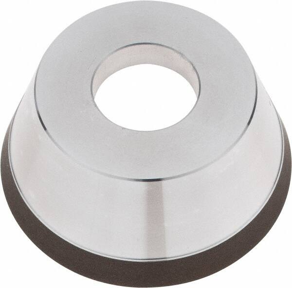 Tru-Maxx - 95mm Diam, 1-1/4" Hole Size, 1" Overall Thickness, 120 Grit, Type 11V9, Tool & Cutter Grinding Wheel - Fine Grade, CBN - Exact Tooling