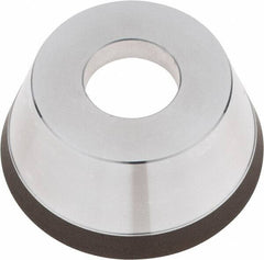 Tru-Maxx - 95mm Diam, 1-1/4" Hole Size, 1" Overall Thickness, 120 Grit, Type 11V9, Tool & Cutter Grinding Wheel - Fine Grade, CBN - Exact Tooling