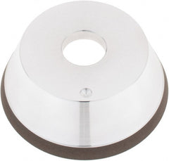 Tru-Maxx - 5" Diam, 1-1/4" Hole Size, 1" Overall Thickness, 100 Grit, Type 11V9, Tool & Cutter Grinding Wheel - Fine Grade, CBN - Exact Tooling