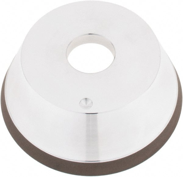 Tru-Maxx - 5" Diam, 1-1/4" Hole Size, 1" Overall Thickness, 120 Grit, Type 11V9, Tool & Cutter Grinding Wheel - Fine Grade, CBN - Exact Tooling