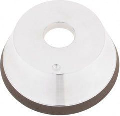 Tru-Maxx - 5" Diam, 1-1/4" Hole Size, 1" Overall Thickness, 120 Grit, Type 11V9, Tool & Cutter Grinding Wheel - Fine Grade, CBN - Exact Tooling