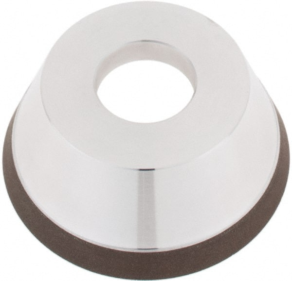 Tru-Maxx - 95mm Diam, 1-1/4" Hole Size, 1" Overall Thickness, 100 Grit, Type 11V9, Tool & Cutter Grinding Wheel - Fine Grade, CBN - Exact Tooling