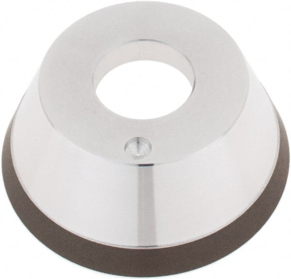 Tru-Maxx - 95mm Diam, 1-1/4" Hole Size, 1" Overall Thickness, 150 Grit, Type 11V9, Tool & Cutter Grinding Wheel - Very Fine Grade, CBN - Exact Tooling