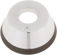 Tru-Maxx - 95mm Diam, 1-1/4" Hole Size, 1" Overall Thickness, 150 Grit, Type 11V9, Tool & Cutter Grinding Wheel - Very Fine Grade, CBN - Exact Tooling