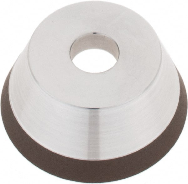 Tru-Maxx - 3" Diam, 3/4" Hole Size, 1" Overall Thickness, 120 Grit, Type 11V9, Tool & Cutter Grinding Wheel - Fine Grade, Diamond - Exact Tooling