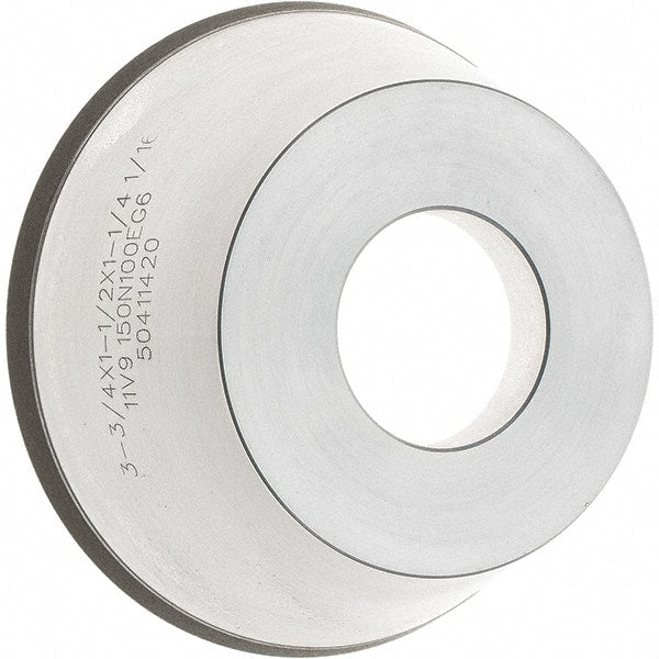 Tru-Maxx - 95mm Diam, 1-1/4" Hole Size, 1" Overall Thickness, 150 Grit, Type 11V9, Tool & Cutter Grinding Wheel - Very Fine Grade, CBN - Exact Tooling