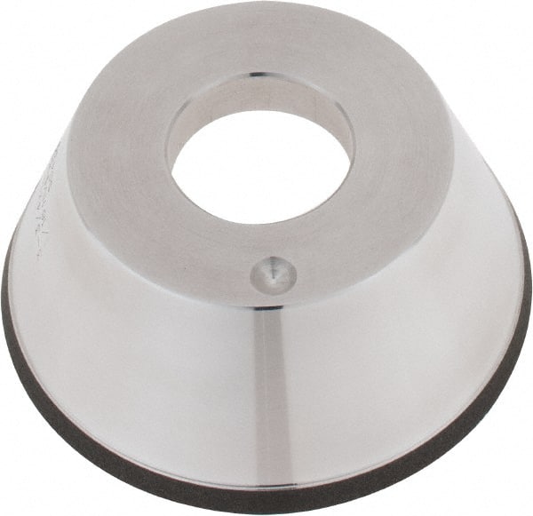 Tru-Maxx - 95mm Diam, 1-1/4" Hole Size, 1" Overall Thickness, 150 Grit, Type 11V9, Tool & Cutter Grinding Wheel - Very Fine Grade, CBN - Exact Tooling