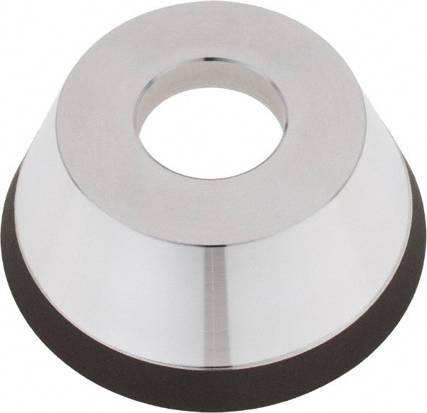 Tru-Maxx - 95mm Diam, 1-1/4" Hole Size, 1" Overall Thickness, 150 Grit, Type 11V9, Tool & Cutter Grinding Wheel - Very Fine Grade, Diamond - Exact Tooling