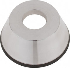 Tru-Maxx - 95mm Diam, 1-1/4" Hole Size, 1" Overall Thickness, 100 Grit, Type 11V9, Tool & Cutter Grinding Wheel - Fine Grade, CBN - Exact Tooling